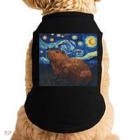Capybara Van Gogh Style Starry Night Doggie Tank thumb 0