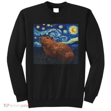 Capybara Van Gogh Style Starry Night Sweatshirt
