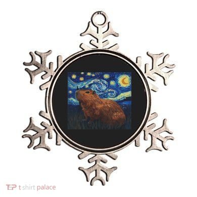 Capybara Van Gogh Style Starry Night Ornament