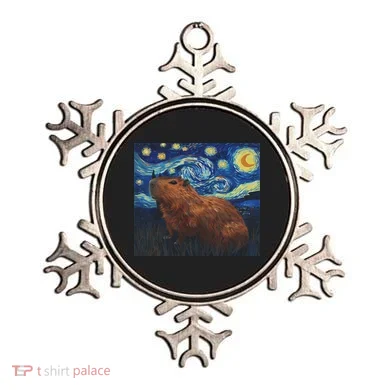 Capybara Van Gogh Style Starry Night Ornament