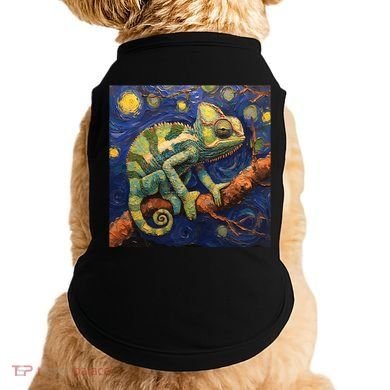 Chameleon Van Gogh Style Starry Night Doggie Tank