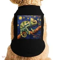 Chameleon Van Gogh Style Starry Night Doggie Tank thumb 0