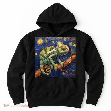Chameleon Van Gogh Style Starry Night Hoodie