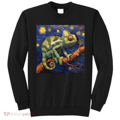 Chameleon Van Gogh Style Starry Night Sweatshirt