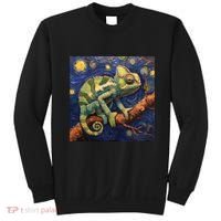 Chameleon Van Gogh Style Starry Night Sweatshirt thumb 0