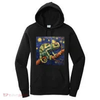 Chameleon Van Gogh Style Starry Night Women's Hoodie thumb 0