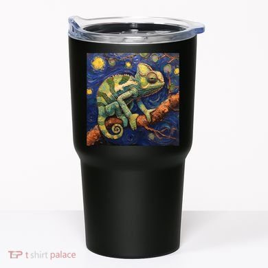 Chameleon Van Gogh Style Starry Night Tumbler