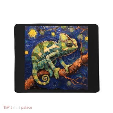 Chameleon Van Gogh Style Starry Night Mousepad