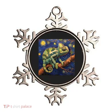 Chameleon Van Gogh Style Starry Night Ornament