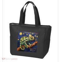 Chameleon Van Gogh Style Starry Night Tote Bag thumb 3