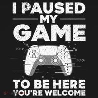 Cool Video Gamer For Men Kids Game Paused Gaming Gamers Women's Hoodie thumb 2