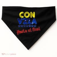 Con Venezuela Hasta El Final USA-Made Doggie Bandana thumb 0