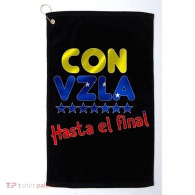 Con Venezuela Hasta El Final Golf Towel
