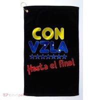 Con Venezuela Hasta El Final Golf Towel thumb 0