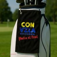 Con Venezuela Hasta El Final Golf Towel thumb 2