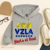 Con Venezuela Hasta El Final Hoodie thumb 4