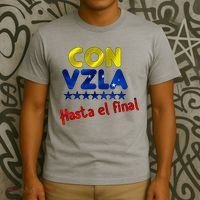 Con Venezuela Hasta El Final T-Shirt thumb 3