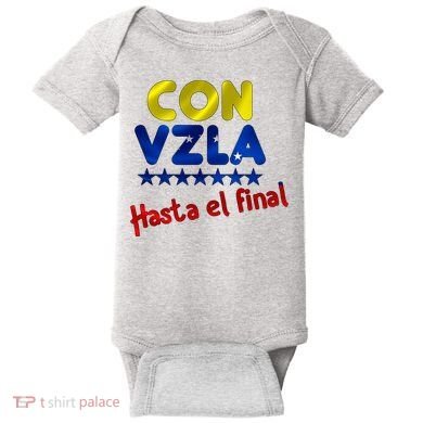 Con Venezuela Hasta El Final Baby Bodysuit