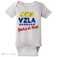 Con Venezuela Hasta El Final Baby Bodysuit thumb 0