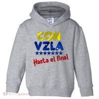 Con Venezuela Hasta El Final Toddler Hoodie thumb 0