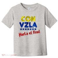 Con Venezuela Hasta El Final Toddler T-Shirt thumb 0