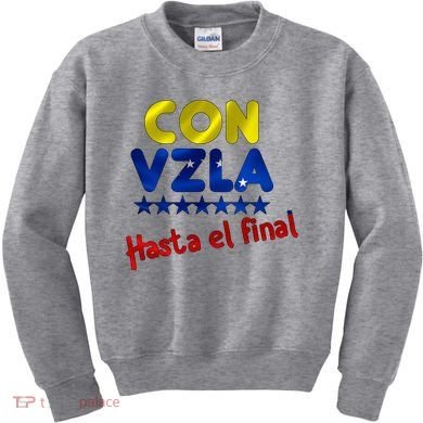 Con Venezuela Hasta El Final Kids Sweatshirt