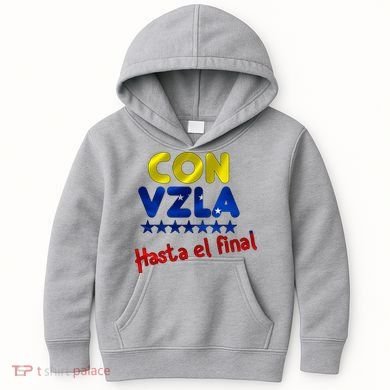 Con Venezuela Hasta El Final Kids Hoodie
