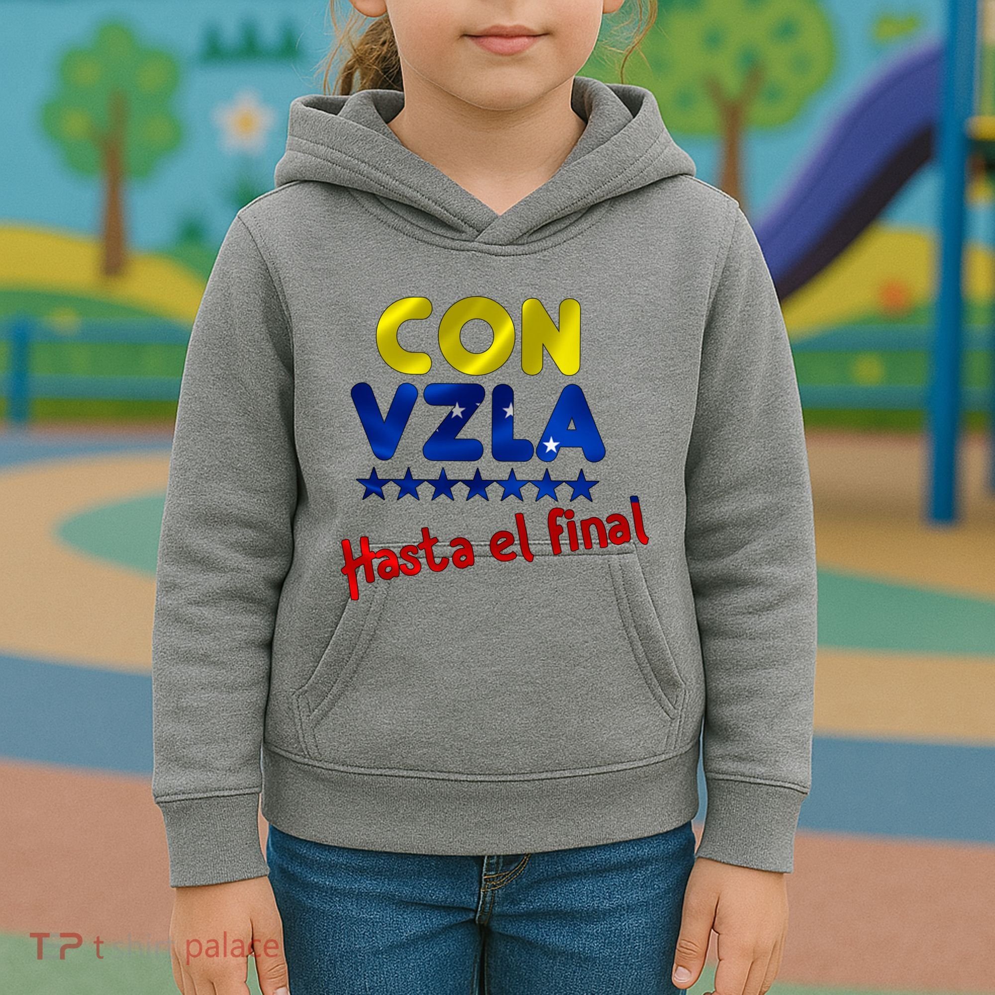 Con Venezuela Hasta El Final Kids Hoodie