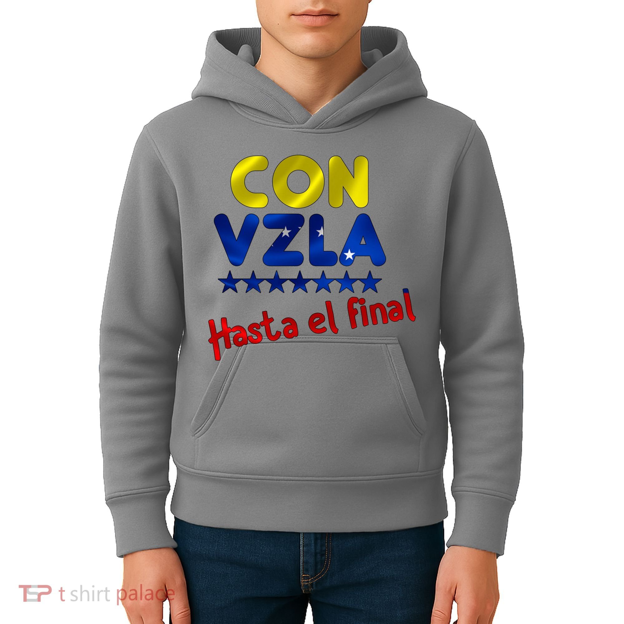 Con Venezuela Hasta El Final Kids Hoodie