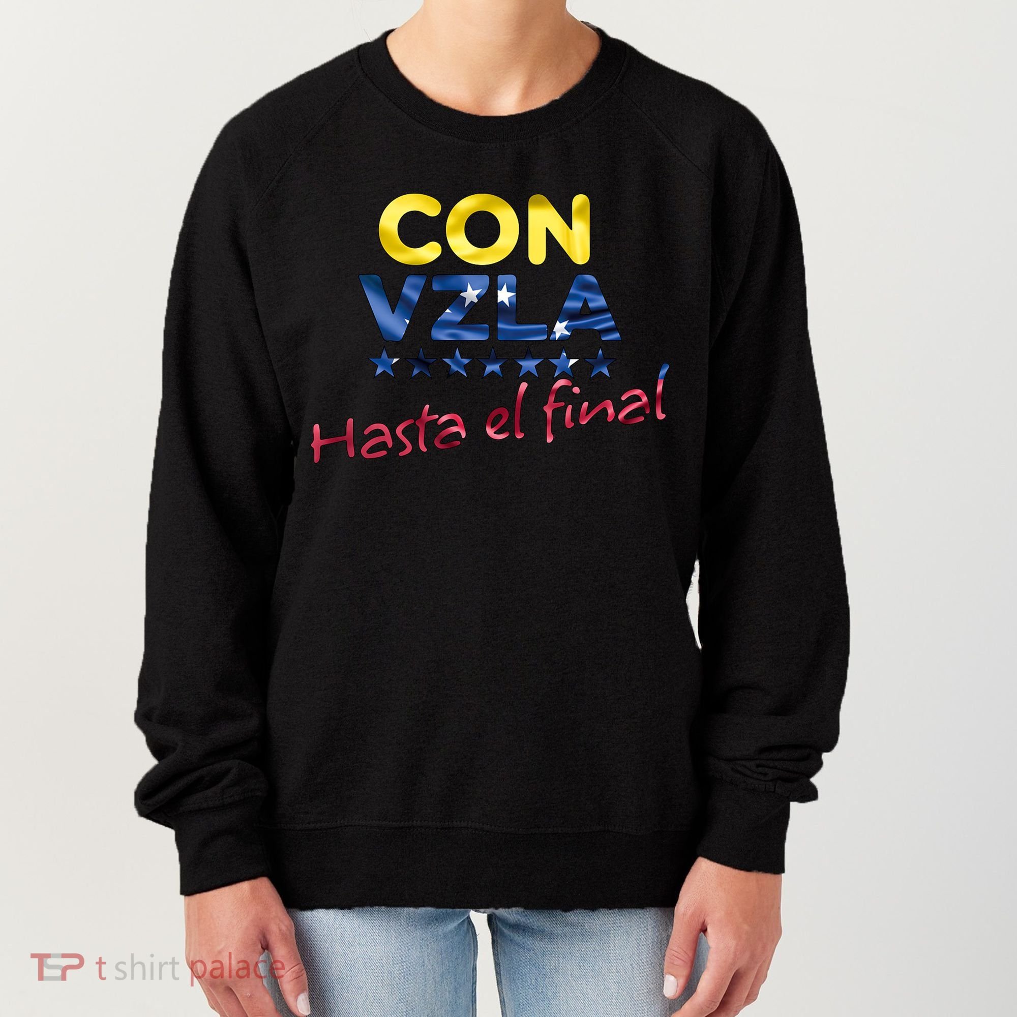 Con Venezuela Hasta El Final Maria Corina Machado Edmundo Women's Sweatshirt