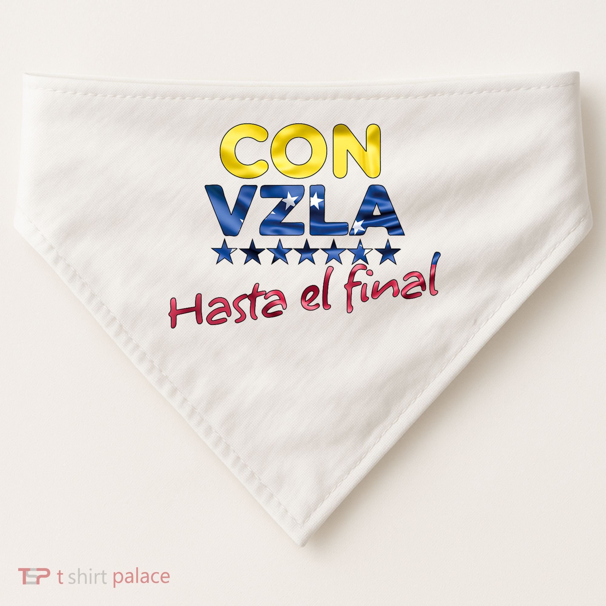 Con Venezuela Hasta El Final Maria Corina Machado Edmundo USA-Made Doggie Bandana