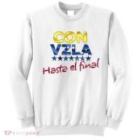 Con Venezuela Hasta El Final Maria Corina Machado Edmundo Sweatshirt thumb 0