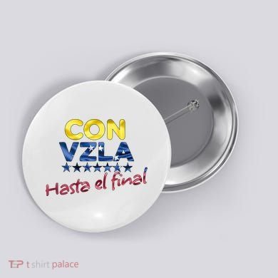Con Venezuela Hasta El Final Maria Corina Machado Edmundo Button