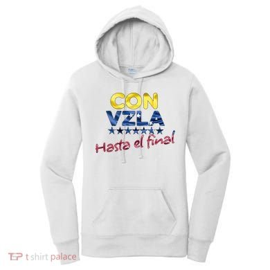 Con Venezuela Hasta El Final Maria Corina Machado Edmundo Women's Hoodie