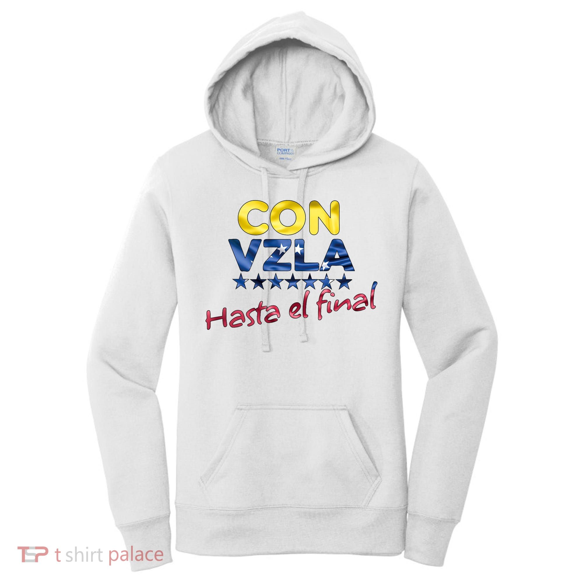 Con Venezuela Hasta El Final Maria Corina Machado Edmundo Women's Hoodie