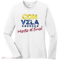 Con Venezuela Hasta El Final Maria Corina Machado Edmundo Women's Long Sleeve Shirt thumb 0