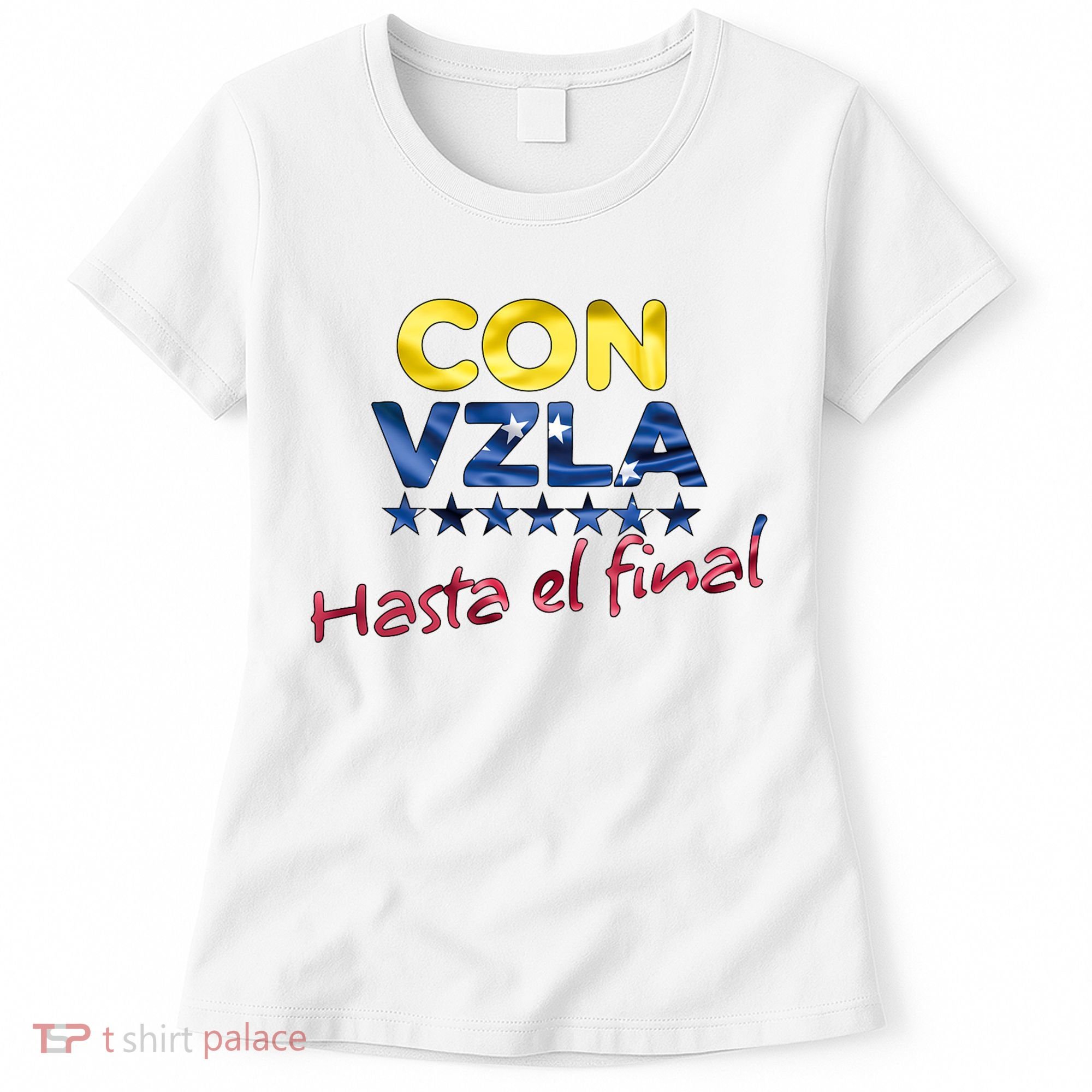Con Venezuela Hasta El Final Maria Corina Machado Edmundo Women's T-Shirt