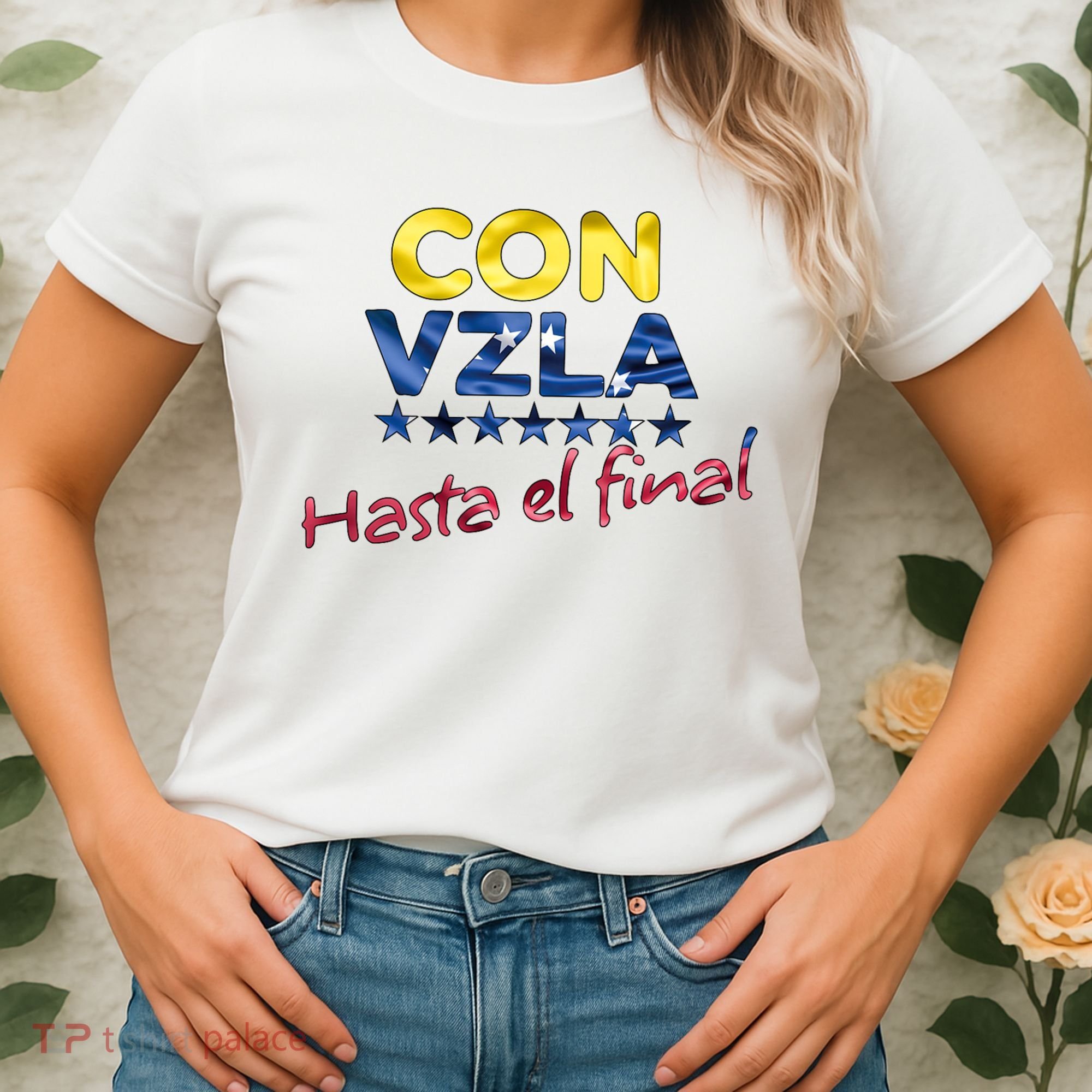Con Venezuela Hasta El Final Maria Corina Machado Edmundo Women's T-Shirt