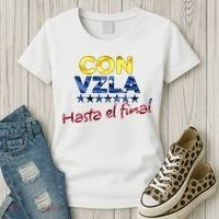 Con Venezuela Hasta El Final Maria Corina Machado Edmundo Women's T-Shirt thumb 3