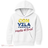 Con Venezuela Hasta El Final Maria Corina Machado Edmundo Kids Hoodie thumb 0