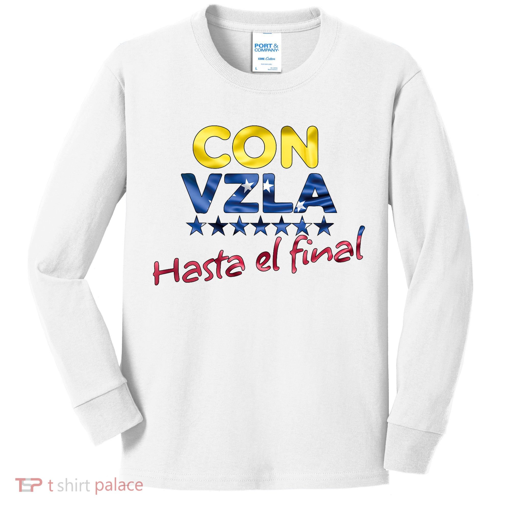 Con Venezuela Hasta El Final Maria Corina Machado Edmundo Kids Long Sleeve Shirt