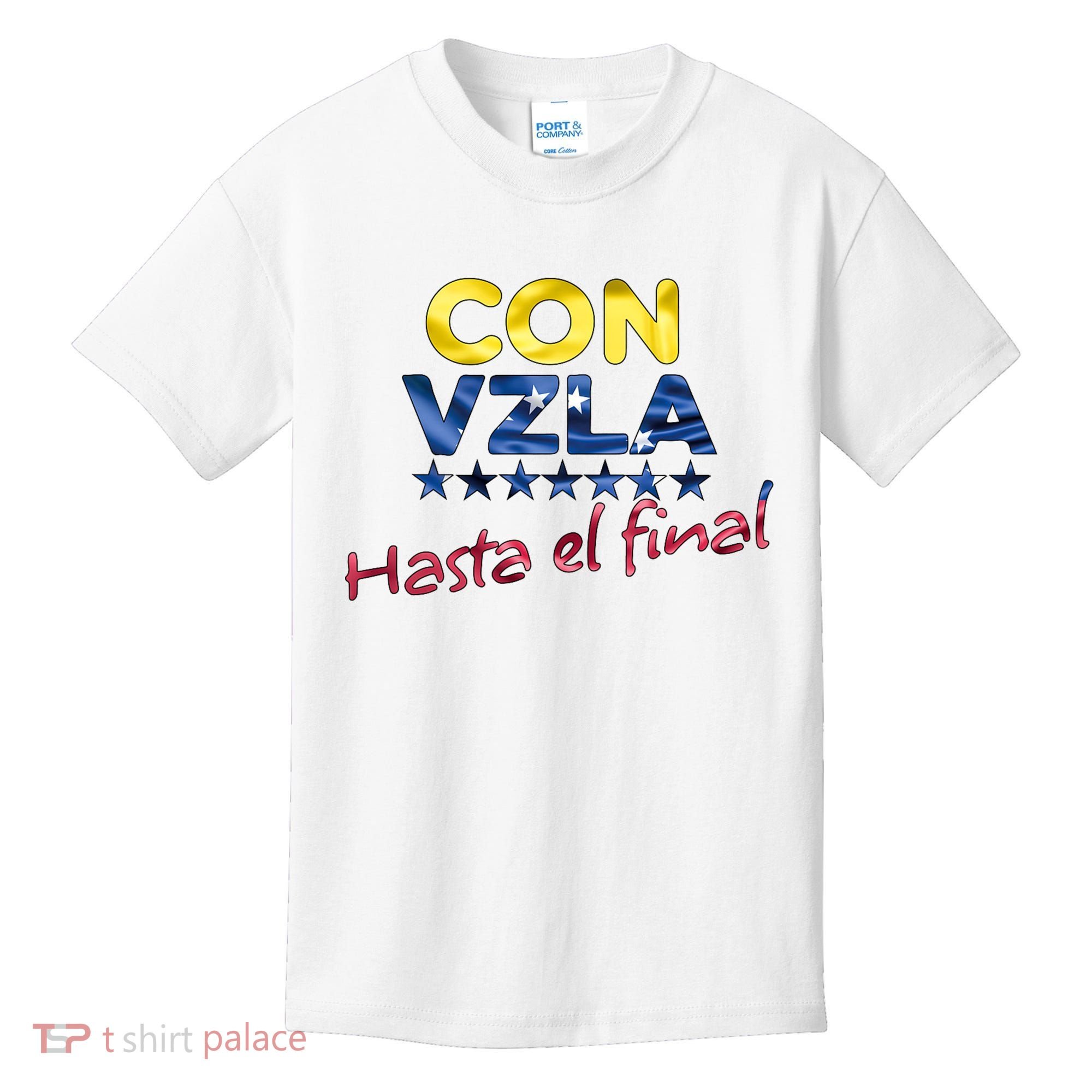Con Venezuela Hasta El Final Maria Corina Machado Edmundo Kids T-Shirt
