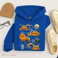 Construction Vehicle Halloween Crane Truck Pumpkin Boys Hoodie thumb 4