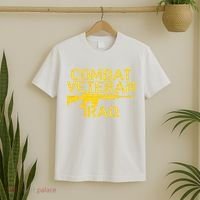 Combat Veteran Iraq For Proud American Vets T-Shirt thumb 2