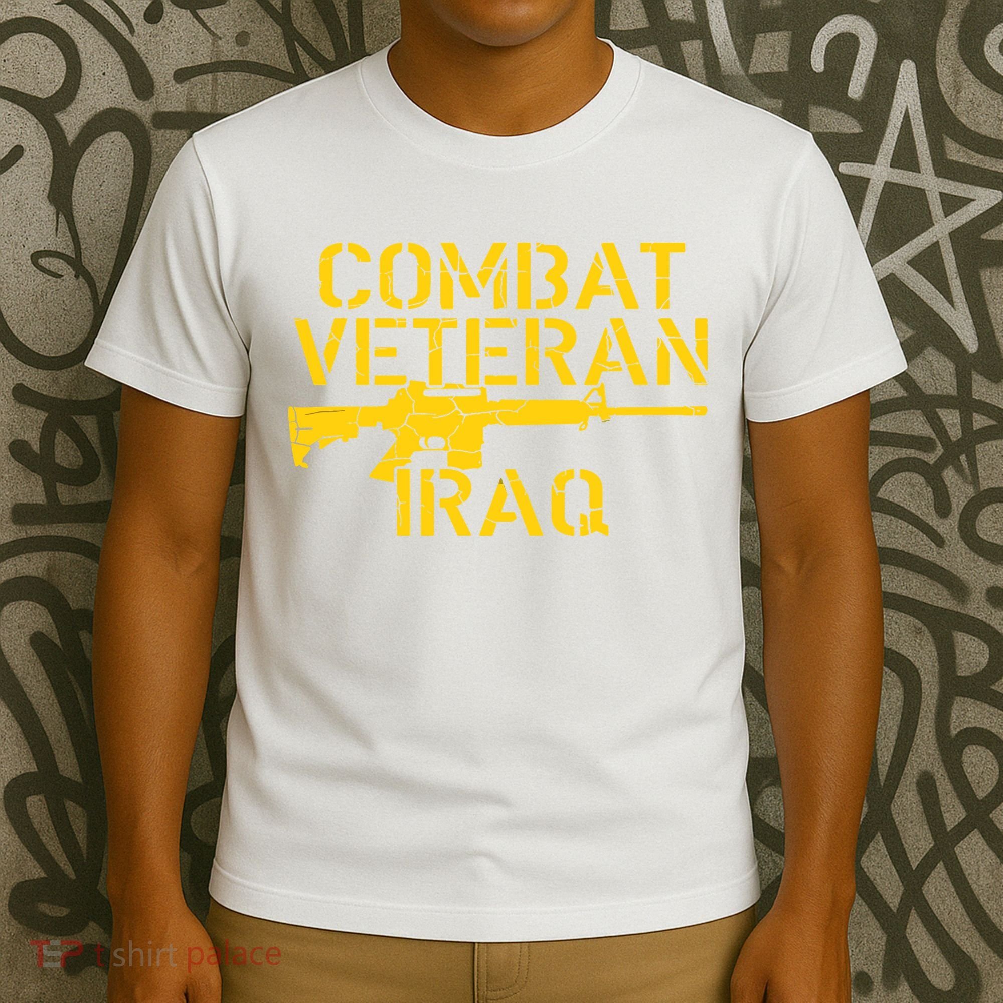 Combat Veteran Iraq For Proud American Vets T-Shirt