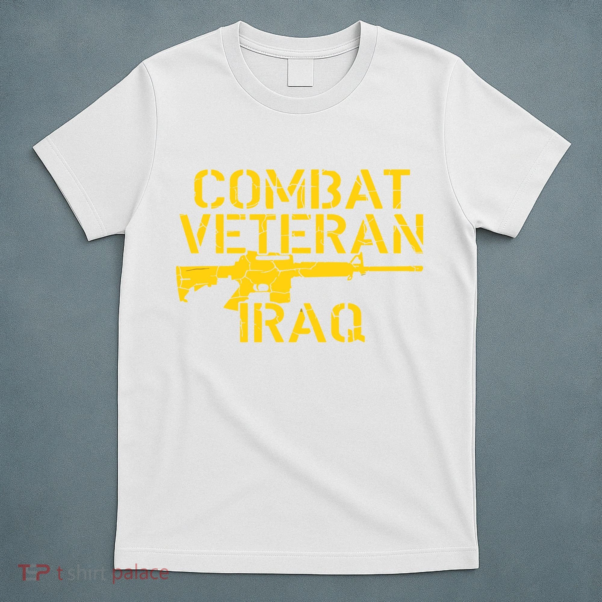 Combat Veteran Iraq For Proud American Vets T-Shirt