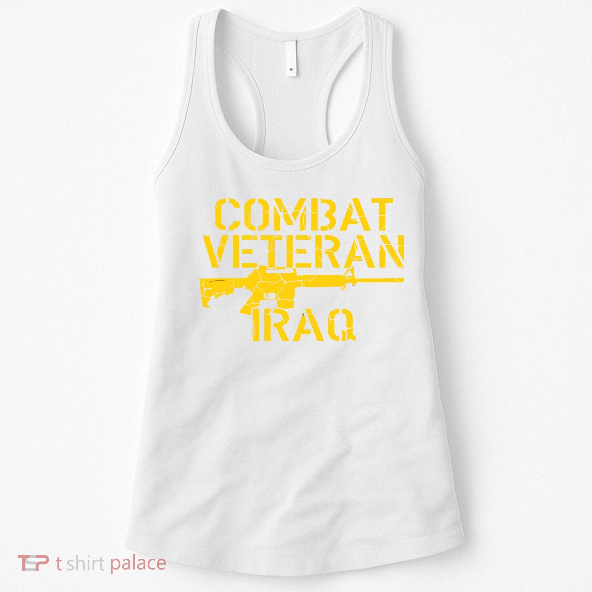 Combat Veteran Iraq For Proud American Vets Women's Tank Top
