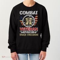 Combat Veteran Iraqi Freedom American Military Gift Women's Sweatshirt thumb 0
