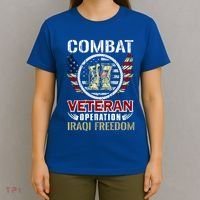 Combat Veteran Iraqi Freedom American Military Gift T-Shirt thumb 4
