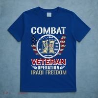 Combat Veteran Iraqi Freedom American Military Gift T-Shirt thumb 5